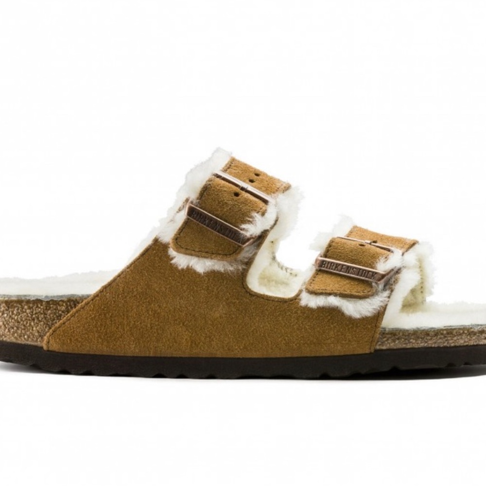 BIRKENSTOCK ARIZONA FUR SUEDE LEATHER